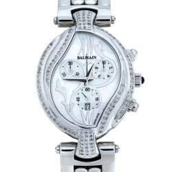 Balmain Mother Of Pearl Stainless Steel Diamond Excessive 5651 Women's Wristwatch 33 mm