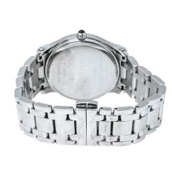 Pre Owned Balmain Mother Of Pearl Stainless Steel Diamond Fairy Arabesques 3751 Women's Wristwatch 34 mm
