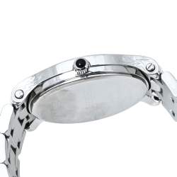 Pre Owned Balmain Mother Of Pearl Stainless Steel Diamond Fairy Arabesques 3751 Women's Wristwatch 34 mm