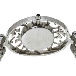 Pre Owned Balmain White Mother of Pearl Stainless Steel 3071 Arabesques Quartz Women's Wristwatch 32MM