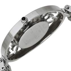 Pre Owned Balmain White Mother of Pearl Stainless Steel 3071 Arabesques Quartz Women's Wristwatch 32MM