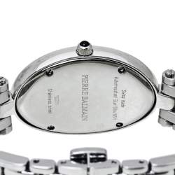 Pre Owned Balmain Silver Stainless Steel Diamonds Ovation Mini Women's Wristwatch 28 mm