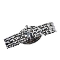 Pre Owned Balmain Silver Stainless Steel Diamonds Ovation Mini Women's Wristwatch 28 mm