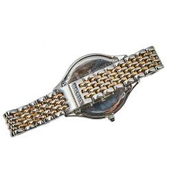 Pre Owned Balmain White Two-Tone Stainless Steel Balmain De Balmain II Mini Women's Wristwatch 29 mm