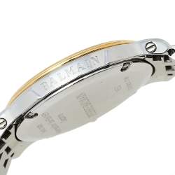 Pre Owned Balmain Silver Two-Tone Stainless Steel Classic B1852.39.16 Women's Wristwatch 34 mm