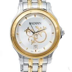 Pre Owned Balmain Silver Two-Tone Stainless Steel Classic B1852.39.16 Women's Wristwatch 34 mm