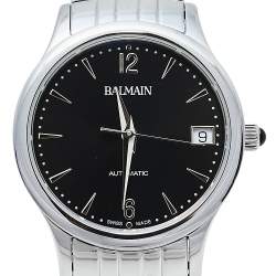 Pre Owned Balmain Black Stainless Steel Classic R Lady Automatic 3991 Women's Wristwatch 32 mm