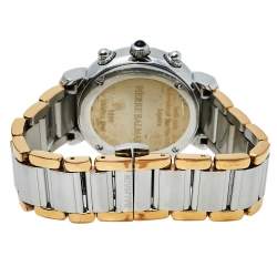 Pre Owned Balmain Silver Two-Tone Stainless Steel Madrigal Chrono 5898 Women's Wristwatch 35 mm