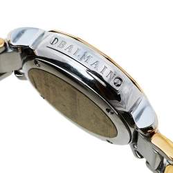 Pre Owned Balmain Silver Two-Tone Stainless Steel Madrigal Chrono 5898 Women's Wristwatch 35 mm