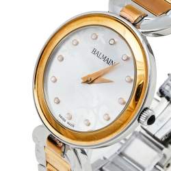 Balmain Silver Two-Tone Stainless Steel Madrigal Lady II 4898 Women's Wristwatch 32 mm