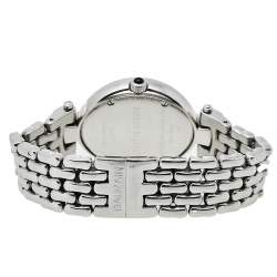 Pre Owned Balmain Mother Of Pearl Stainless Steel Diamonds Excessive 5451 Women's Wristwatch 32 mm