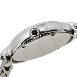 Pre Owned Balmain Mother Of Pearl Stainless Steel Diamonds Excessive 5451 Women's Wristwatch 32 mm