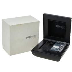 Pre Owned Balmain Mother Of Pearl Stainless Steel Diamonds Excessive 5451 Women's Wristwatch 32 mm