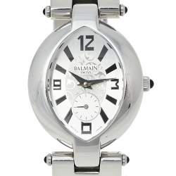 Pre Owned Balmain Silver Stainless Steel Excessive 3731 Women's Wristwatch 28 mm
