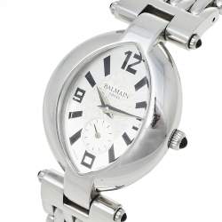 Pre Owned Balmain Silver Stainless Steel Excessive 3731 Women's Wristwatch 28 mm