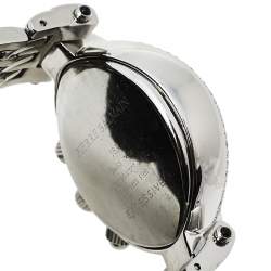 Pre Owned Balmain Silver Stainless Steel and Diamond Excessive Chronograph 5831 Women's Wristwatch 32 mm