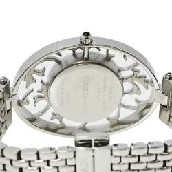 Pre Owned Balmain Mother of Pearl Stainless Steel Diamond 3075 Women's Wristwatch 32 mm