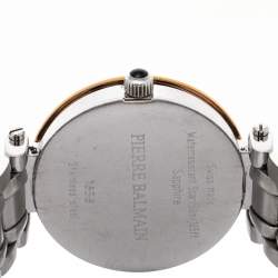 Pre Owned Balmain Silver Two-Tone Stainless Steel Bellafina Mini 1658 Women's Wristwatch 29 mm