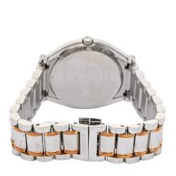 Pre Owned Balmain Mother of Pearl Two-Tone Stainless Steel Euphelia B4158.33.82 Women's Wristwatch 33 mm