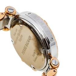 Pre Owned Balmain Mother of Pearl Two-Tone Stainless Steel Balmania Chrono 5638 Women's Wristwatch 38 mm