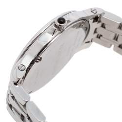 Pre Owned Balmain Mother of Pearl Stainless Steel Diamonds Eria 1855 Women's Wristwatch 34 mm