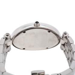 Pre Owned Balmain Mother of Pearl Stainless Steel Diamonds Ovation Mini 3271 Women's Wristwatch 28 mm