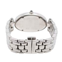 Pre Owned Balmain Mother of Pearl Stainless Steel Diamonds Ovation Mini 3271 Women's Wristwatch 28 mm