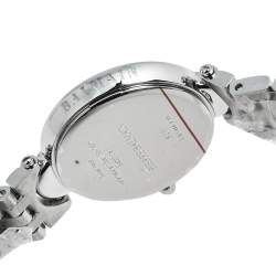 Pre Owned Balmain White Mother of Pearl Stainless Steel Haute Elegance B8071.33.83 Women's Wristwatch 27 mm