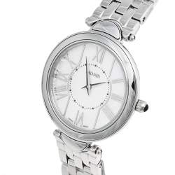 Pre Owned Balmain White Mother of Pearl Stainless Steel Haute Elegance B8071.33.83 Women's Wristwatch 27 mm