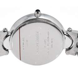 Pre Owned Balmain White Mother of Pearl Stainless Steel Haute Elegance B8071.33.83 Women's Wristwatch 27 mm