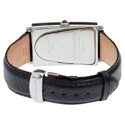 Pre Owned Balmain Mother Of Pearl Stainless Steel Leather Diamond Amphora 3401 Women's Wristwatch 25 mm