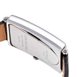 Pre Owned Balmain Mother Of Pearl Stainless Steel Leather Diamond Amphora 3401 Women's Wristwatch 25 mm