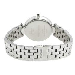 Pre Owned Balmain Mother of Pearl Stainless Steel Haute Elegance 8075 Women's Wristwatch 27 mm