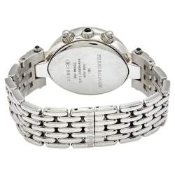 Pre Owned Balmain Silver Stainless Steel Diamond Chronograph Excessive 5831 Women's Wristwatch 32 mm