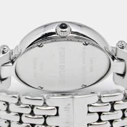 Pre Owned Balmain Mother of Pearl Stainless Steel Diamond Excessive 5451 Women's Wristwatch 32 mm