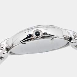 Pre Owned Balmain Mother of Pearl Stainless Steel Diamond Excessive 5451 Women's Wristwatch 32 mm