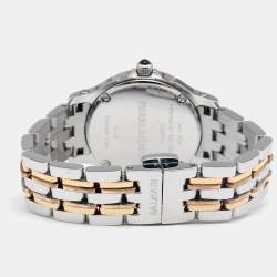 Pre Owned Balmain Silver Two Tone Stainless Steel Downtown B1838.33.16 Women's Wristwatch 29 mm