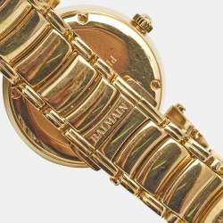 Pre Owned Balmain SIlver Gold Plated Stainless Steel Classica B.4070.33.16 Women's Wristwatch 35 mm