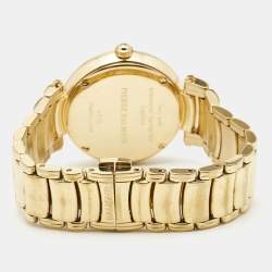 Pre Owned Balmain SIlver Gold Plated Stainless Steel Classica B.4070.33.16 Women's Wristwatch 35 mm
