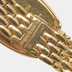 Pre Owned Balmain SIlver Gold Plated Stainless Steel Arcade B.1730.33.14 Women's Wristwatch 30 mm