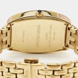 Pre Owned Balmain SIlver Gold Plated Stainless Steel Arcade B.1730.33.14 Women's Wristwatch 30 mm