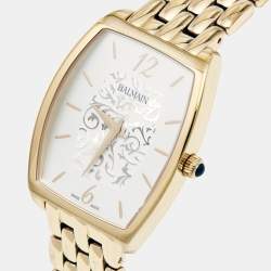 Pre Owned Balmain SIlver Gold Plated Stainless Steel Arcade B.1730.33.14 Women's Wristwatch 30 mm
