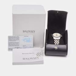 Pre Owned Balmain Mother of Pearl Stainless Steel Tradition B1891.33.82 Women's Wristwatch 34 mm