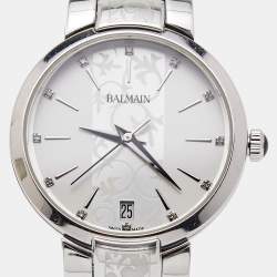 Pre Owned Balmain Silver Stainless Steel Iconic Lady B4351.33.16 Quartz Women's Wristwatch 33 mm