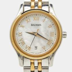 Balmain Mother of Pearl Two Tone Stainless Steel Beleganza 8342 Womens Wristwatch 28 MM