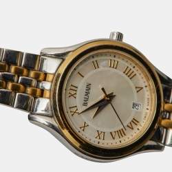 Balmain Mother of Pearl Two Tone Stainless Steel Beleganza 8342 Womens Wristwatch 28 MM