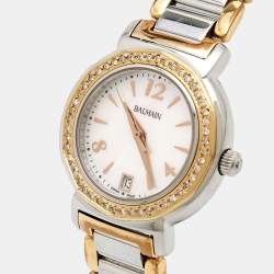 Balmain Mother of Pearl Two Tone Stainless Steel Madrigal B38983384 Women's Wristwatch 29 mm 