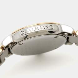 Balmain Mother of Pearl Two Tone Stainless Steel Madrigal B38983384 Women's Wristwatch 29 mm 