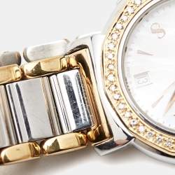 Balmain Mother of Pearl Two Tone Stainless Steel Madrigal B38983384 Women's Wristwatch 29 mm 