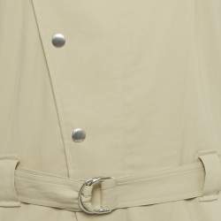 Pre Owned Barbara Bui Beige Cotton Belted Jumpsuit S